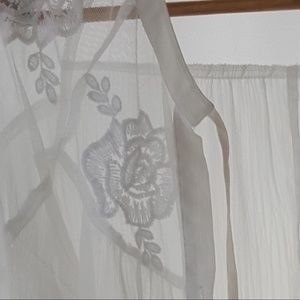 bleuh ciel Tops - Beautiful Sexy White Sheer Button Down Top bleuh ciel Tops - Beautiful Sexy White Sheer Button Down Top